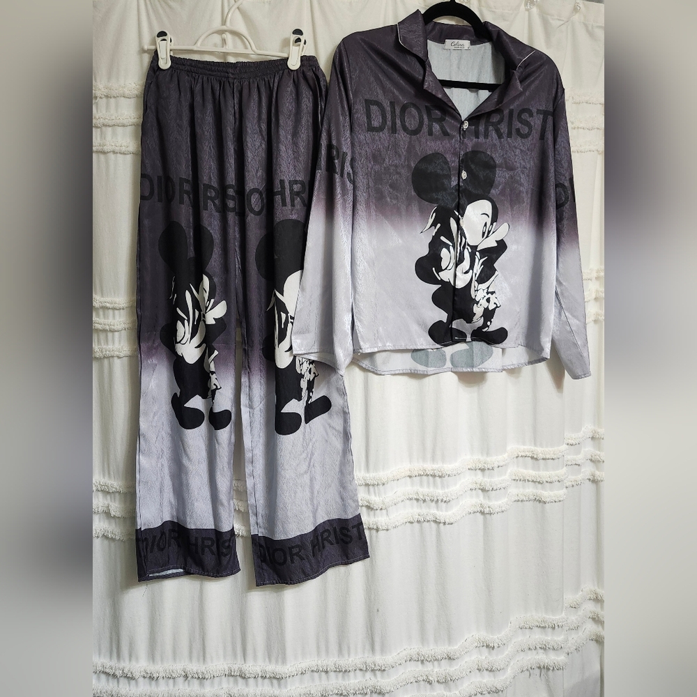 Silky New Mickey Mouse Pajama Set - Final Price